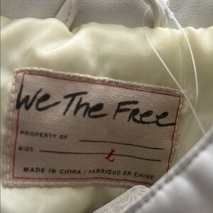 We The Free Cream and White Outerwear